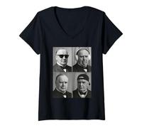 Mujer Retrato de William Mckinley Camiseta Cuello V