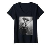 Mujer Retrato de Windowlicker Era Aphex Twin por Andy Willsher Camiseta Cuello V