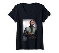 Mujer Retrato del actor de Bad Boys Will Smith por Michael Grecco Camiseta Cuello V