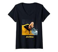 Mujer Retrato del coche de Kim Petras Camiseta Cuello V