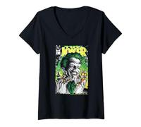 Mujer Retrato Legendario de The Joker DC Comic Icon Poster Style Camiseta Cuello V