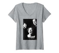 Mujer Retratos de Cocteau Twins Treasure Band por AJ Barratt Camiseta Cuello V