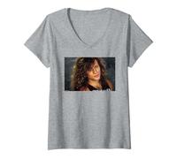 Mujer Retratos de Jon Bon Jovi Rock Singer De Michael Grecco Camiseta Cuello V