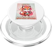 Mujer Retro Foxy Boba Girl Teen Adorable Fox Cottagecore PopSockets PopGrip para MagSafe