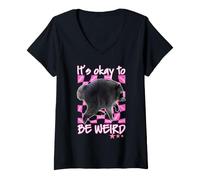 Mujer Retro Jimothy from Seattle It’s Okay to Be Weird Camiseta Cuello V