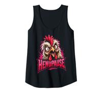 Mujer Retro Pollo Granjero Henopausa Menopausia Perimenopausia Camiseta sin Mangas
