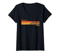 Mujer Retro Rimini Italia Camiseta Cuello V