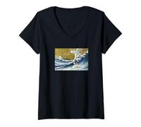 Mujer Retro Vintage Mens Womens Kids Surfing Catahoula Leopard Dog Camiseta Cuello V