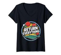 Mujer Return Everything Table Tennis Reflex Ping Pong - Camiseta Cuello V