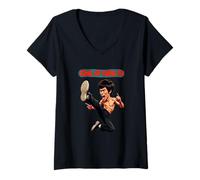 Mujer Rey del Kung Fu Camiseta Cuello V