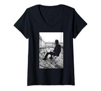Mujer Richard Hawley Coles Corner Singer Foto de Andy Willsher Camiseta Cuello V