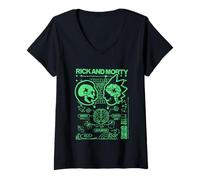 Mujer Rick y Morty Merch Nadie Existe a propósito Camiseta Cuello V
