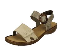 Mujer Rieker 608Z3 Hebilla Detallado de Sandalias