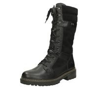 Mujer Rieker D0B76 Estilo Motero Cordones y Cremallera Botas