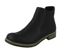 Mujer Rieker Elástico Gusset Panel Botines 72254CM