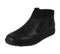Mujer Rieker Extra Ancho Forro Polar Cremallera Doble Botines 47270
