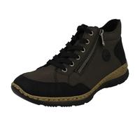 Mujer Rieker N3244 Informal con Cordones y Cremallera Cierre Botines