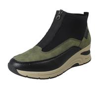 Mujer Rieker Tacón Cuña Informal Delantero Cremallera Zapatillas Botas N9362
