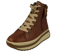 Mujer Rieker W0962 Plataforma Gruesa Forro Polar Botines