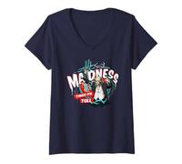 Mujer Riff Raff Madness Toma su peaje Warp Letra Camiseta Cuello V