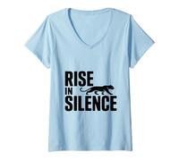 Mujer Rise In Silence Panther Camiseta Cuello V