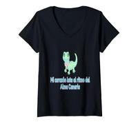 Mujer Ritmo del Alma Canaria | Expresión Cultural Canaria Camiseta Cuello V