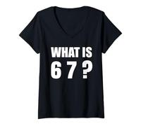 Mujer Rizzbot AI Meme Slang Trend 6 7 Six Seven Rizzbot Camiseta Cuello V