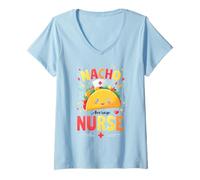 Mujer RN Mexican Funny Cinco de Mayo Nacho Average Nurse Camiseta Cuello V