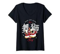 Mujer Roar and Bling, It's a Lion Dance Thing Camiseta Cuello V