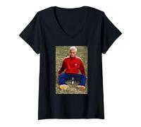 Mujer Robbie Williams de Boy Band Take That 1995 por Andy Willsher Camiseta Cuello V