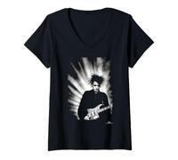 Mujer Robert Smith The Cure Tour de oración por Phil Nicholls Camiseta Cuello V