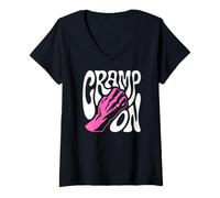 Mujer Rock Climbing Cramp On Bouldering Climber Pun Camiseta Cuello V