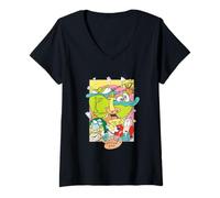 Mujer Rocko's Modern Life Hilarious Squad Retro Camiseta Cuello V