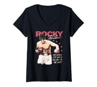 Mujer Rocky Balboa His Whole Life Was A Million-To-One Shot Poster Camiseta Cuello V