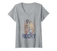 Mujer Rocky Creed and Balboa Camiseta Cuello V