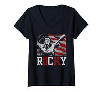 Mujer Rocky Flag Champion Camiseta Cuello V