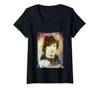 Mujer Rocky Go For It Painting Camiseta Cuello V