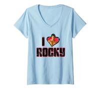 Mujer Rocky I Heart Rocky Valentine Camiseta Cuello V