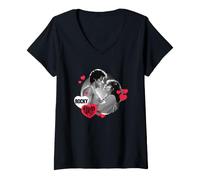 Mujer Rocky I Only Needed You Valentine Camiseta Cuello V