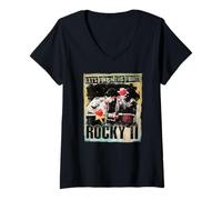 Mujer Rocky II Apollo Creed Let's Finish This Fight! Camiseta Cuello V
