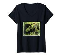 Mujer Rocky III Clubber Lang Eyes of The Tiger Camiseta Cuello V