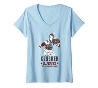 Mujer Rocky III Clubber Lang Street Fighter Camiseta Cuello V