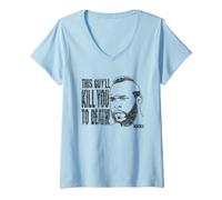 Mujer Rocky III Kill You To Death Camiseta Cuello V
