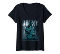 Mujer Rocky Silhouette Blues Camiseta Cuello V