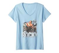 Mujer Rocky The Champion Camiseta Cuello V