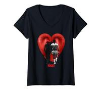 Mujer Rocky Valentine's Day Love Wins Camiseta Cuello V