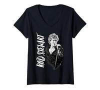 Mujer Rod Stewart Admat Camiseta Cuello V