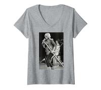 Mujer Rod Stewart de Faces en Vivo en el Escenario en el NEC 1978 Camiseta Cuello V