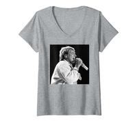 Mujer Rod Stewart Live Every Beat of My Heart Tour NEC Arena 1986 Camiseta Cuello V