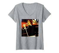 Mujer Rod Stewart The Faces Live Top of The Pops 1973 Camiseta Cuello V